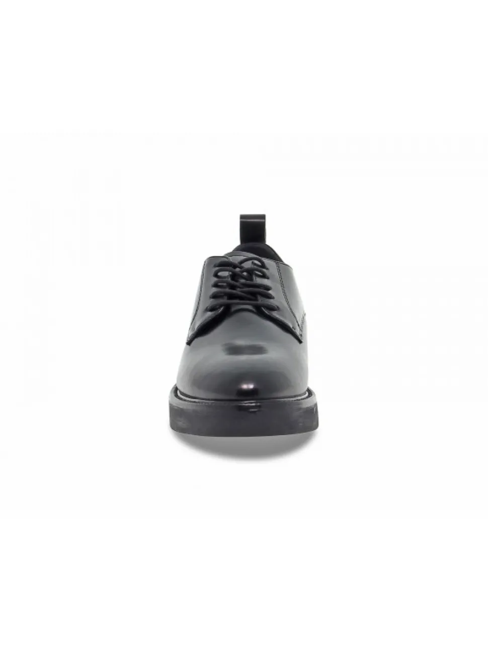 Emanuèlle Vee Flat Shoe Emanuelle Vee Scarpa Allacciata In Black Leather^Women Flat Shoes
