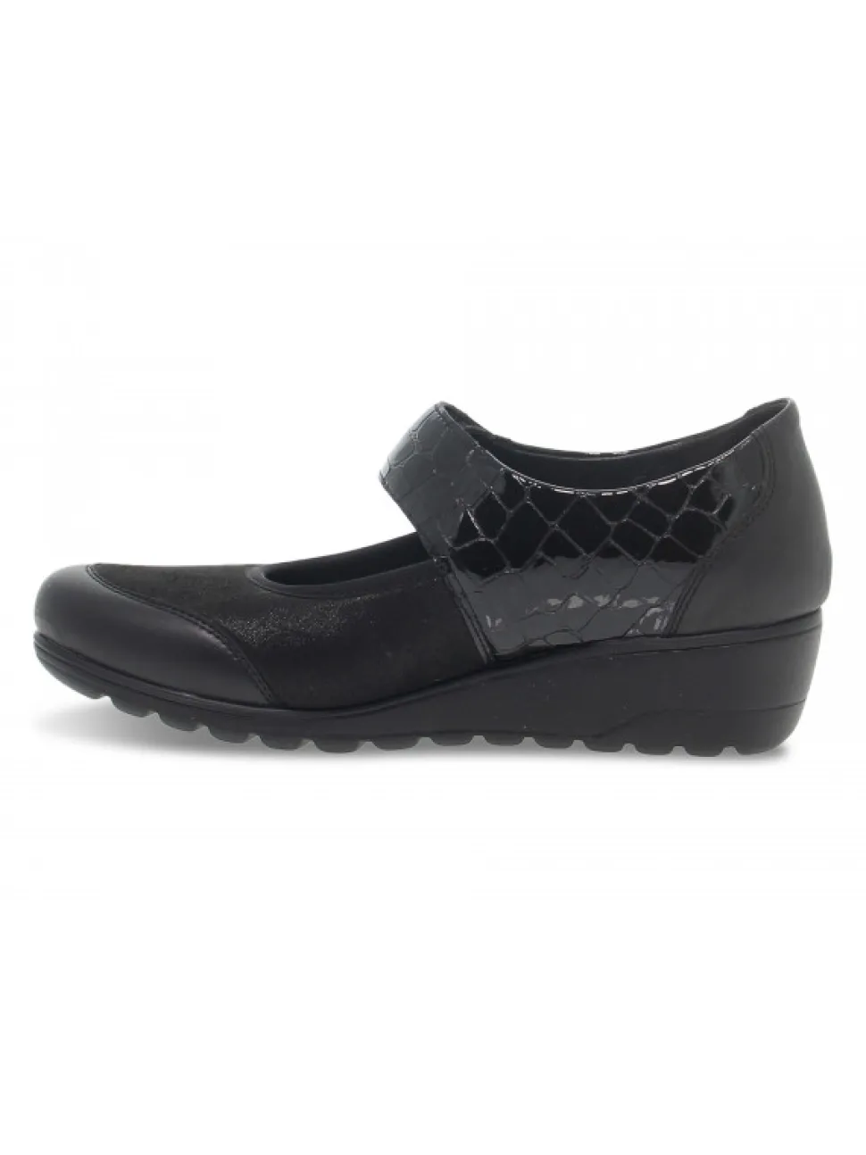 Mephisto Flat Shoe Bathilda Mobils Ergonomic In Black Printed^Women Flat Shoes