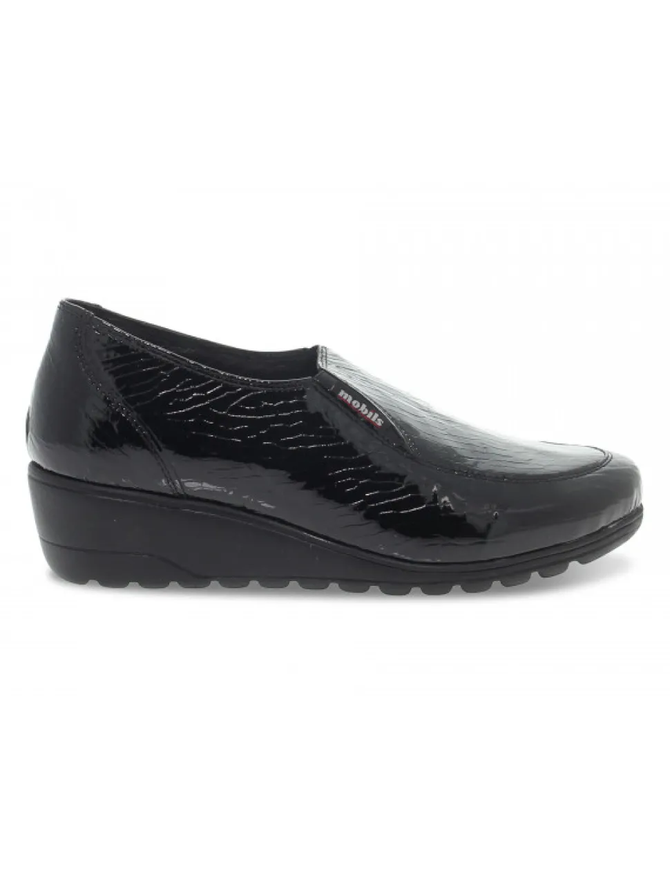 Mephisto Flat Shoe Bertrane Mobils Ergonomic In Black Printed^Women Flat Shoes