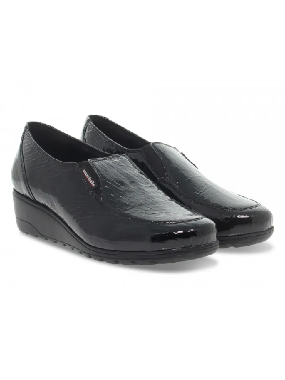 Mephisto Flat Shoe Bertrane Mobils Ergonomic In Black Printed^Women Flat Shoes
