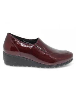 Mephisto Flat Shoe Bertrane Mobils Ergonomic In Bordeaux Paint^Women Flat Shoes