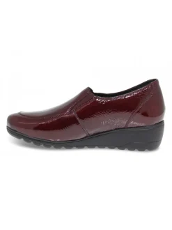 Mephisto Flat Shoe Bertrane Mobils Ergonomic In Bordeaux Paint^Women Flat Shoes