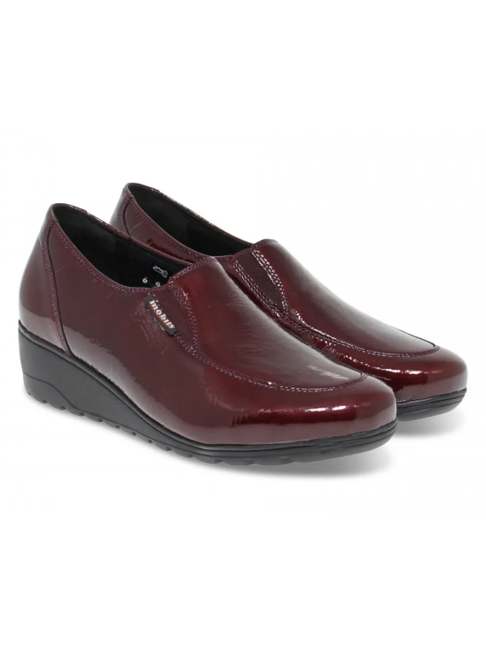 Mephisto Flat Shoe Bertrane Mobils Ergonomic In Bordeaux Paint^Women Flat Shoes