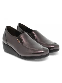 Mephisto Flat Shoe Bertrane Mobils Ergonomic In Bronze Paint^Women Flat Shoes
