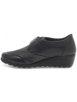 Mephisto Flat Shoe Branda Mobils Ergonomic In Black Laminate^Women Flat Shoes