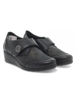 Mephisto Flat Shoe Branda Mobils Ergonomic In Black Laminate^Women Flat Shoes
