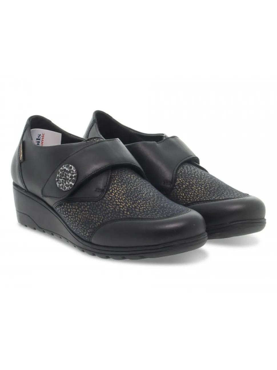 Mephisto Flat Shoe Branda Mobils Ergonomic In Black Laminate^Women Flat Shoes