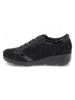 Mephisto Flat Shoe Gladice Mobils Ergonomic In Black Suede Leather^Women Flat Shoes