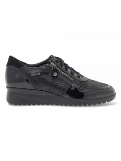 Mephisto Flat Shoe Iasmina Silk In Black Leather^Women Flat Shoes