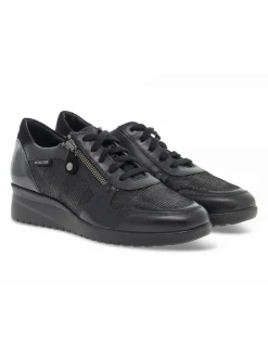 Mephisto Flat Shoe Iasmina Silk In Black Leather^Women Flat Shoes