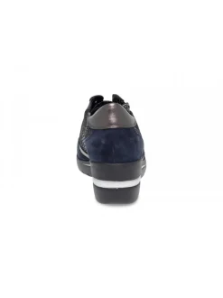 Mephisto Flat Shoe Patrizia Mobils Ergonomic In Blue Suede Leather^Women Flat Shoes