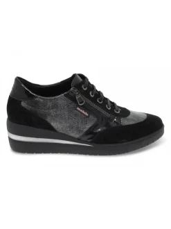Mephisto Flat Shoe Patrizia Mobils Ergonomic In Black Suede Leather^Women Flat Shoes