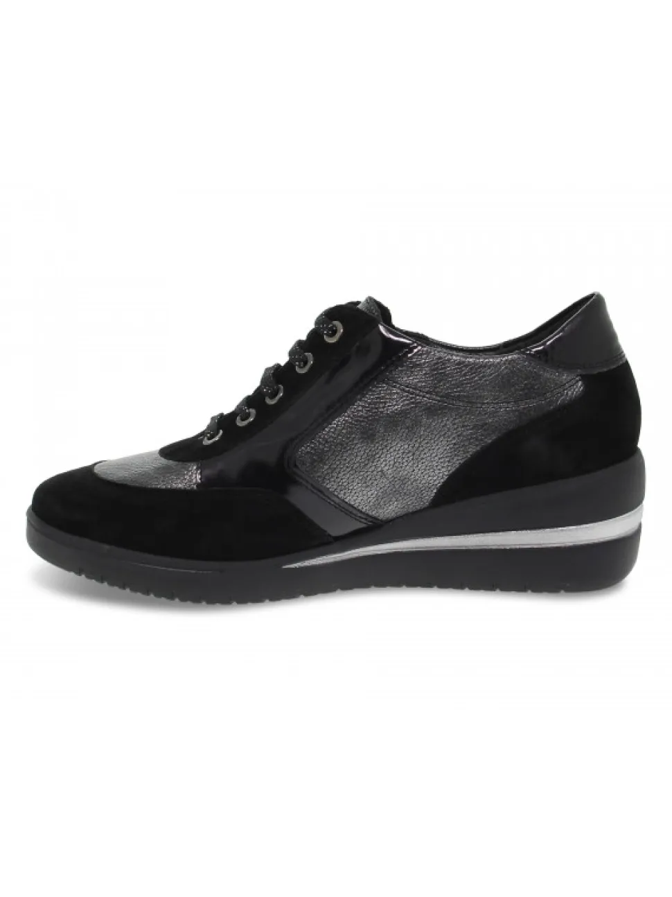 Mephisto Flat Shoe Patrizia Mobils Ergonomic In Black Suede Leather^Women Flat Shoes