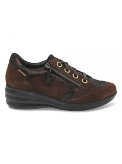 Mephisto Flat Shoe Sanah Mobils Ergonomic In Brown Suede Leather^Women Flat Shoes