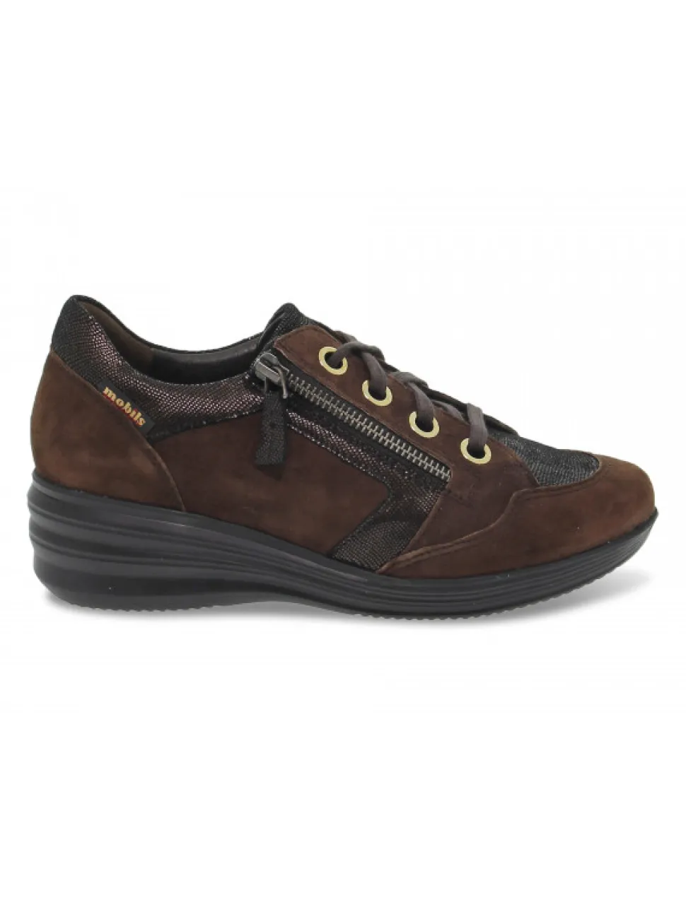 Mephisto Flat Shoe Sanah Mobils Ergonomic In Brown Suede Leather^Women Flat Shoes