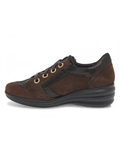 Mephisto Flat Shoe Sanah Mobils Ergonomic In Brown Suede Leather^Women Flat Shoes