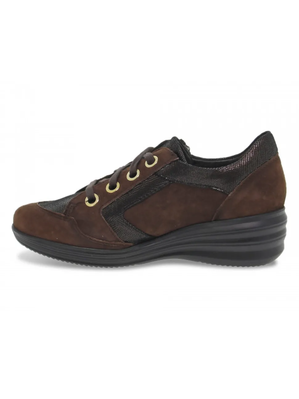 Mephisto Flat Shoe Sanah Mobils Ergonomic In Brown Suede Leather^Women Flat Shoes