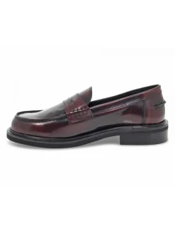 Poesie Veneziane Flat Shoe Stile Inglese College In Bordeaux Brushed^Women Flat Shoes