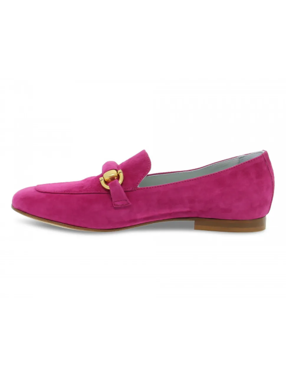 Poesie Veneziane Flat Shoe Gucci New Dandy In Fuchsia Suede Leather^Women Flat Shoes