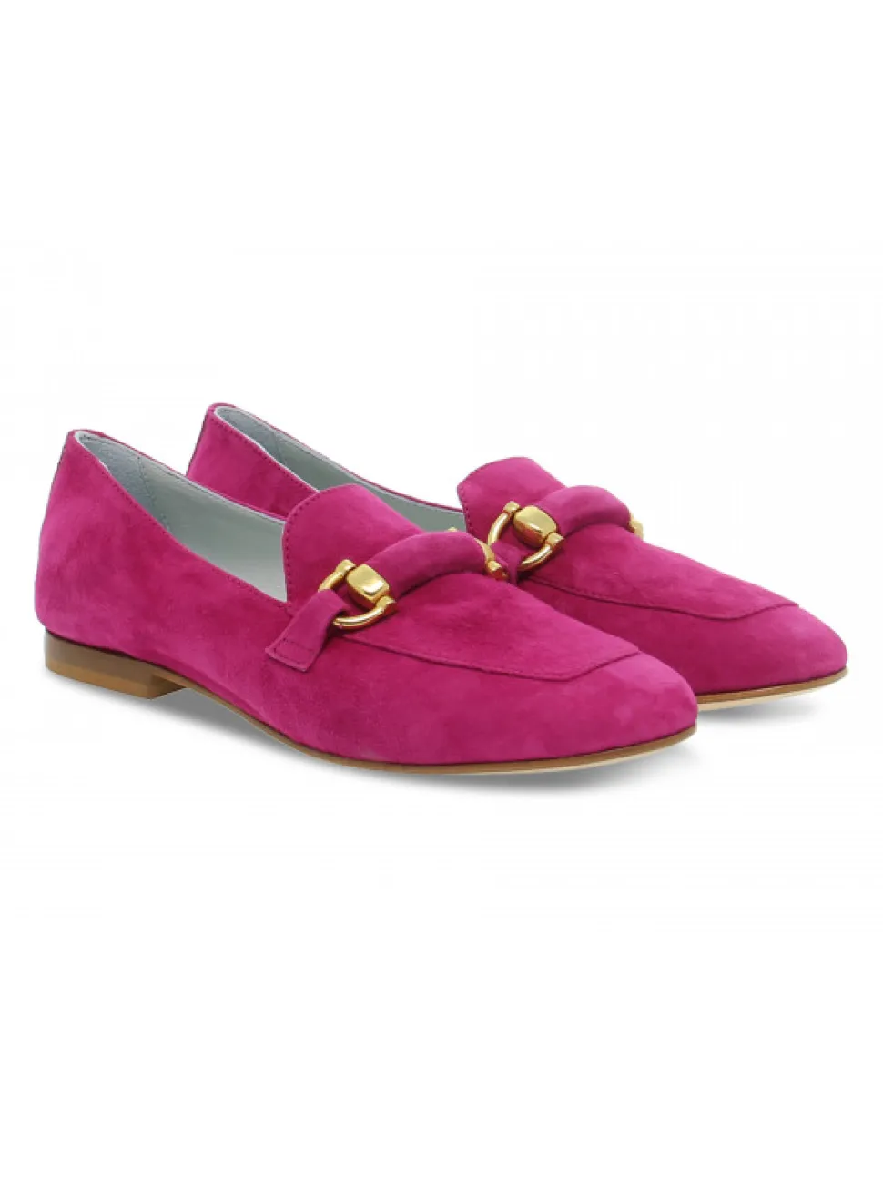 Poesie Veneziane Flat Shoe Gucci New Dandy In Fuchsia Suede Leather^Women Flat Shoes