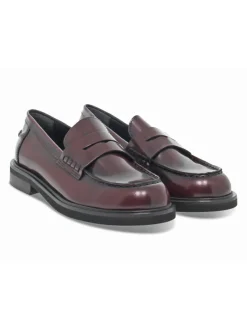 Poesie Veneziane Flat Shoe Stile Inglese College In Bordeaux Brushed^Women Flat Shoes