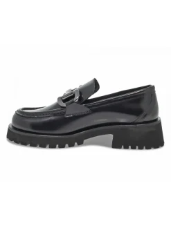Poesie Veneziane Flat Shoe Stile Mocassino Gucci In Black Brushed^Women Flat Shoes
