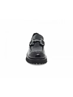 Poesie Veneziane Flat Shoe Stile Mocassino Gucci In Black Brushed^Women Flat Shoes