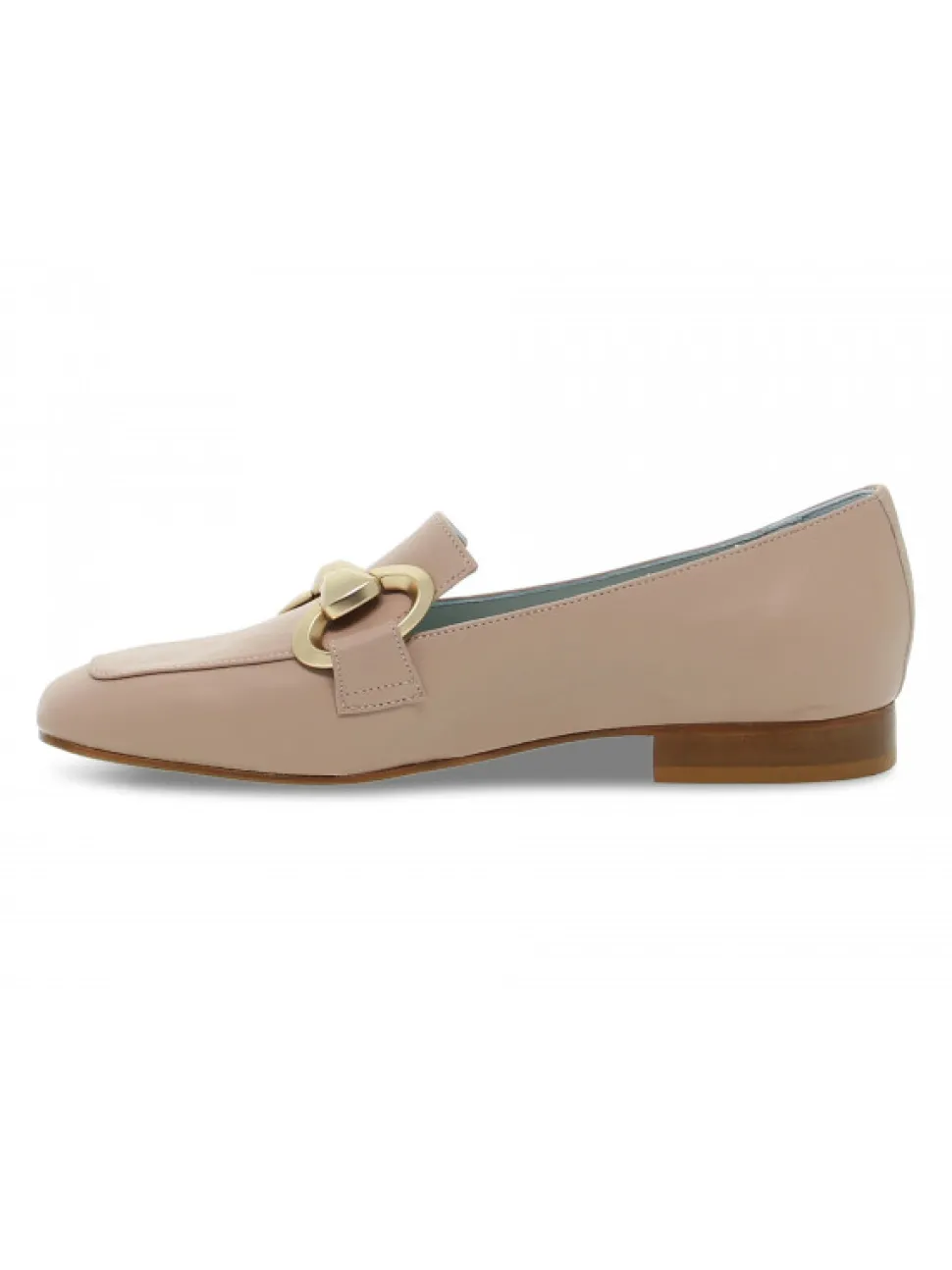Poesie Veneziane Flat Shoe Gucci New Dandy Square In Meat Leather^Women Flat Shoes
