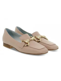 Poesie Veneziane Flat Shoe Gucci New Dandy Square In Meat Leather^Women Flat Shoes