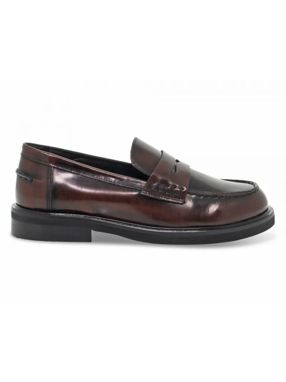 Poesie Veneziane Flat Shoe Stile Inglese College In Cognac Brushed^Women Flat Shoes