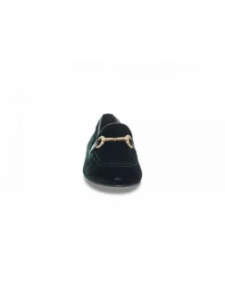 Poesie Veneziane Flat Shoe Gucci Dandy Mocassino In Green Velvet^Women Flat Shoes