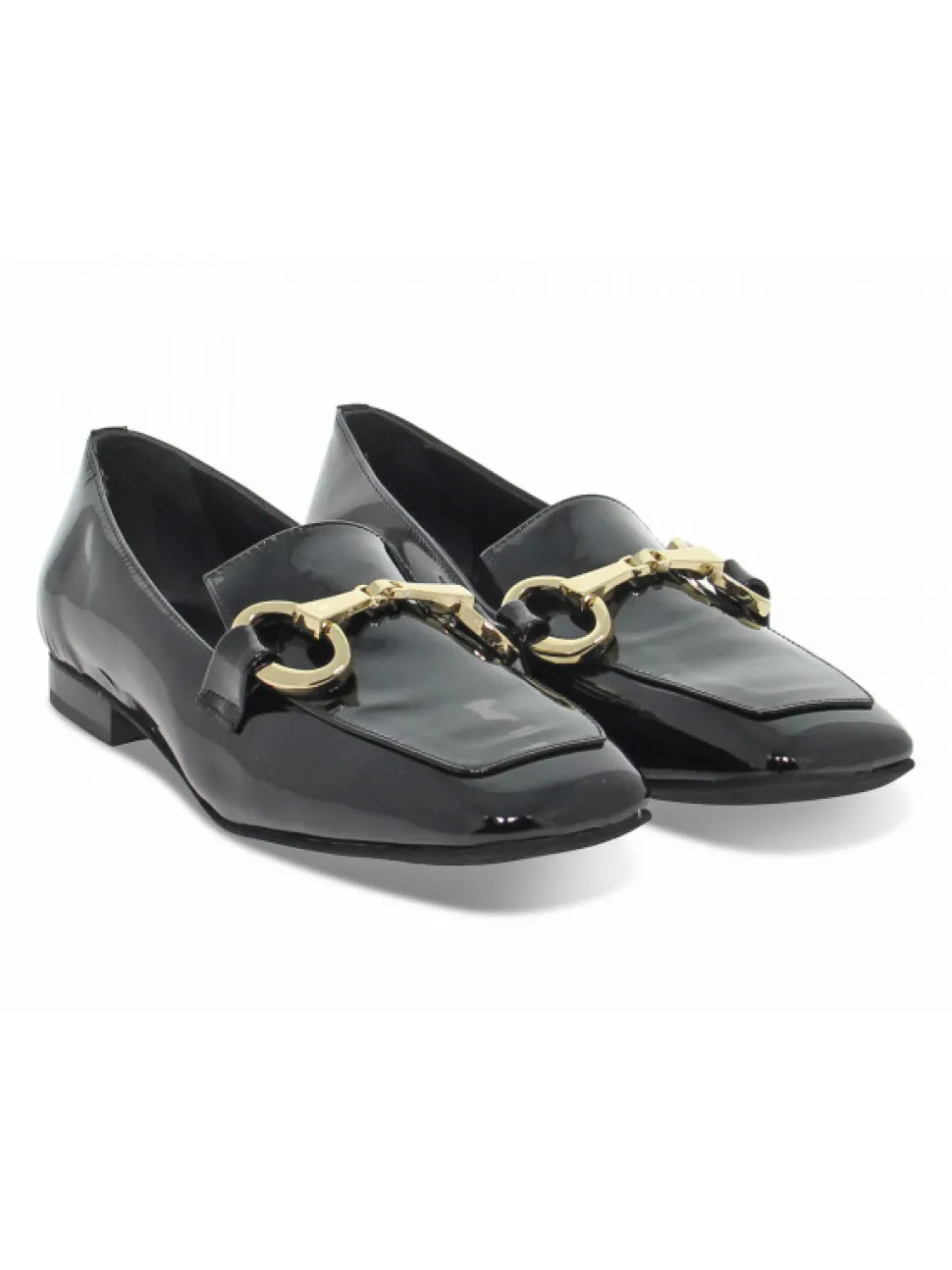 Poesie Veneziane Flat Shoe Gucci Dandy Mocassino In Black Paint^Women Flat Shoes