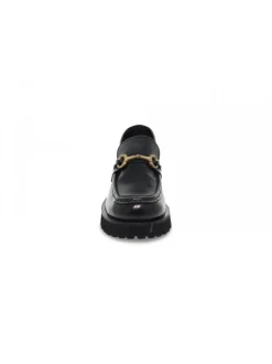 Poesie Veneziane Flat Shoe Stile Mocassino Gucci In Black Brushed^Women Flat Shoes
