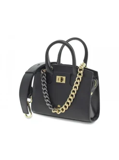Cuoieria Fiorentina Handbag Bella Micro Tote Bag In Black Saffiano^Women Handbags