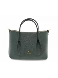 Cuoieria Fiorentina Handbag Candy Mini Tote Bag In Dark Green Leather^Women Handbags