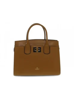 Cuoieria Fiorentina Handbag Bella Medium Tote Bag Con Accessorio Metallo In Leather Saffiano^Women Handbags