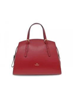 Cuoieria Fiorentina Handbag Alice Big Tote Bag Pentagonale Con Interno Foderato In Ruby Saffiano^Women Handbags