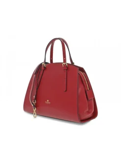 Cuoieria Fiorentina Handbag Alice Big Tote Bag Pentagonale Con Interno Foderato In Ruby Saffiano^Women Handbags