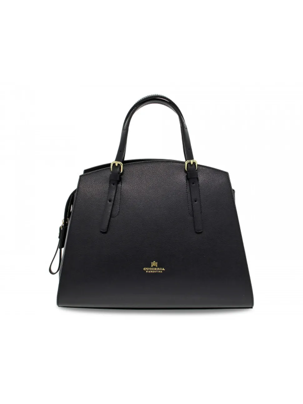 Cuoieria Fiorentina Handbag Alice Big Tote Bag Pentagonale Con Interno Foderato In Black Saffiano^Women Handbags