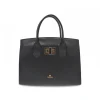 Cuoieria Fiorentina Handbag Bella Medium Tote Bag Con Accessorio Metallo In Black Saffiano^Women Handbags