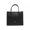Cuoieria Fiorentina Handbag Alice Medium Tote Bag Squadrata In Black Leather^Women Handbags