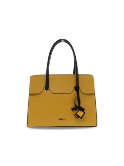 Rebelle Handbag Azzurra Birkin M Ruga In Mustard Leather^Women Handbags
