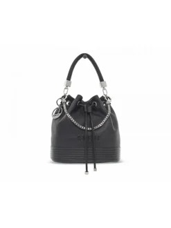 Rebelle Handbag Mizuki Buket Dollaro Black In Black Leather^Women Handbags