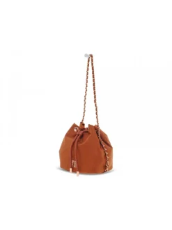 Rebelle Handbag Roxanne Buket S Nylon Black In Rust Nylon^Women Handbags