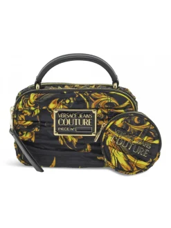 Versace Jeans Couture Handbag Jeans Couture Range X Sketch 2 Bags Printed Crunchy In Black Nylon^Women Handbags