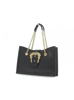 Versace Jeans Couture Handbag Jeans Couture Range F Sketch 21 Buckle Grainy In Black Leather^Women Handbags