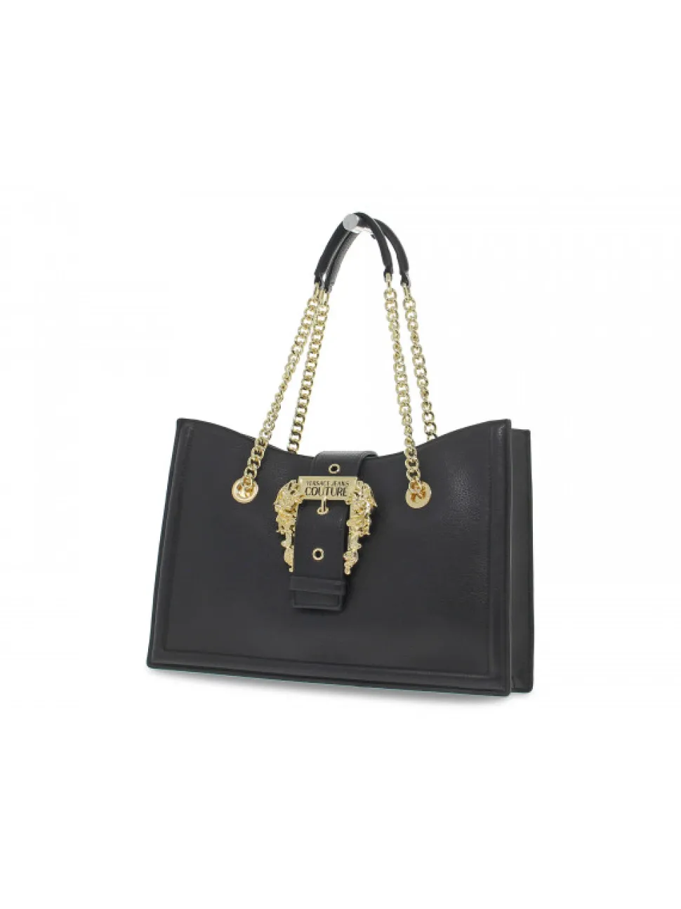 Versace Jeans Couture Handbag Jeans Couture Range F Sketch 21 Buckle Grainy In Black Leather^Women Handbags