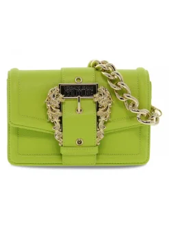 Versace Jeans Couture Handbag Jeans Couture Range F Sketch 16 Buckle Grainy In Lime Leather^Women Handbags