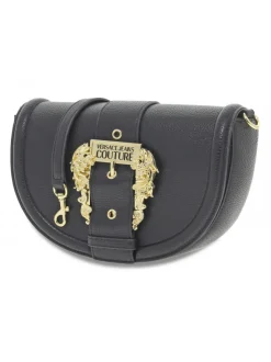 Versace Jeans Couture Handbag Jeans Couture Range F Sketch 3 Buckle Grainy In Black Leather^Women Handbags