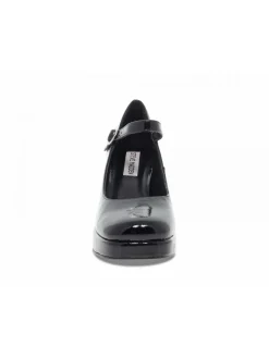 Steve Madden Heel Mingle Black Patent In Black Paint^Women Heels